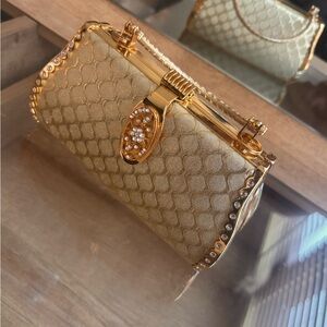 Elegant Gold Clutch Bag